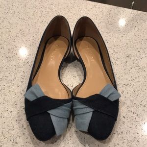 Two Tone Denim Flats